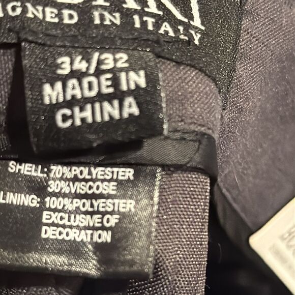 Bogari Dress Pants Mens Size 34 x 32 NWT Brown  Trousers Flat Front Career - Picture 9 of 9